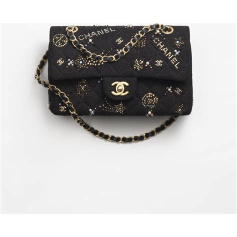 chanel classic caviar black|Small classic handbag, Grained calfskin & gold.